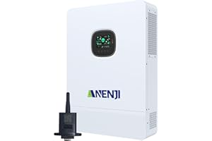 Aninerel 12KW Hybrid Wechselrichter All-in-One Single-Phase und Three-Phase 48V DC zu 230/400V AC Solar Wechselrichter Eingebauter 260A MPPT Laderegler, für Bleisäure, Lithium Batterie oder Batteriele