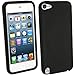 Produktbild igadgitz Schwarz Silikon Skin Tasche Hülle Etui Case Cover for Apple iPod Touch 6. Generation (Juli 2015) & 5. Generation (2012-2015) Case Cover + Displayschutzfolie