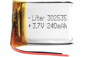 Bateria 302535 LiPo 3.7V 240mAh 0.888Wh 1S 5C Liter Energy Battery Akumulator dla Elektroniki ładowalny litowy polimerowy telefon - Nie nadaje się do sterowania radiowego 37x25x3mm (240mAh|302535)