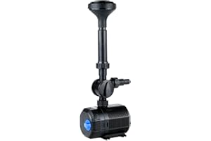 PondHero SuperJet Fountain Pump for Garden Ponds Powerful and Reliable (6200 litres per Hour), Black