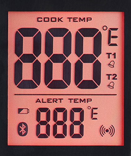 Rosenstein & Söhne Grillthermometer, Bluetooth, App für Android & iOS,2 Temperatur-Fühler - 5