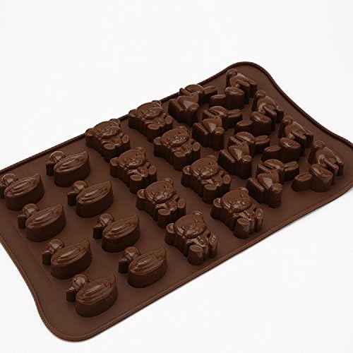 JINPENG Non-Stick Silicone Chocolate Cake Moulds/Candy Mould/Flower Cake Tin/Silicone Bundt Pan Jelly Ice Tray for Handmade DIY