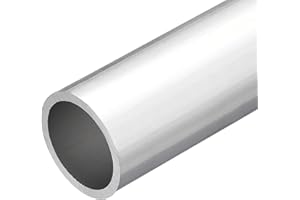 TOP-VIGOR 1Pc Tube Rond En Aluminium 6063 Sans Soudure, Diamètre Extérieur 40mm / Intérieur 34mm, Longueur 150mm - Pour Industrie, Bricolage, Décoration & Mécanique