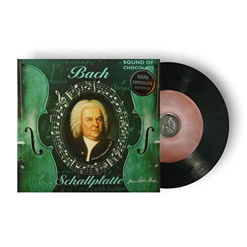 Preisvergleich Produktbild Schokoladen Schallplatte Bach 80g Zartbitter