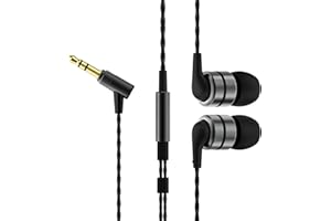 Soundmagic Słuchawki douszne E80 przewodowe słuchawki douszne monitor izolacji szumów HiFi, bez mikrofonu, dźwięk basowy, wygodne dopasowanie, brązowo-metalowe