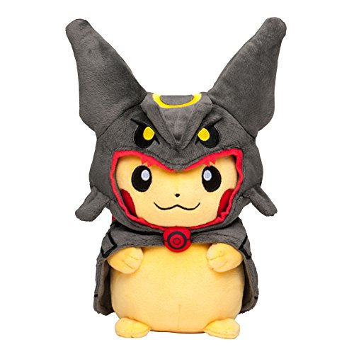 Pokemon Center Tokyo Sky Tree Town Poncho Pikachu Rayquaza Black 9" Plush Mascot Stuffed Doll (Pokémon Go)