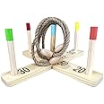 Bolivia's Outdoor Games for Kids, Quoits Garden Game Large, Ring Toss Game Set, Adult People Team Games, Family Group Fun Playing, Wooden Fun Outdoor Games Toys For Kids Adults Family