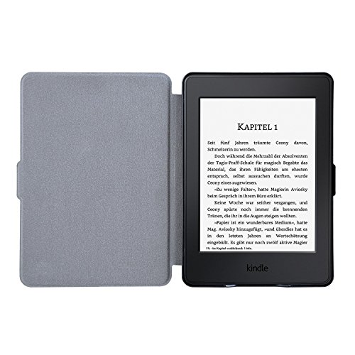 Kindle Paperwhite Hülle – eReader Slim Case Schutzhülle Tasche Etui mit Ruhemodus u. Magnetverschluss von u&h, in Blau (Navy) - 4