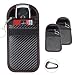 Produktbild 2X Autoschlüssel Tasche Keyless Go Schutz Fob Signalblocker Faraday Tasche Anti-Strahlung Abschirmung Brieftasche Fall für Datenschutz - WiFi, GSM, LTE, NFC & RFID(Rot schwarz)