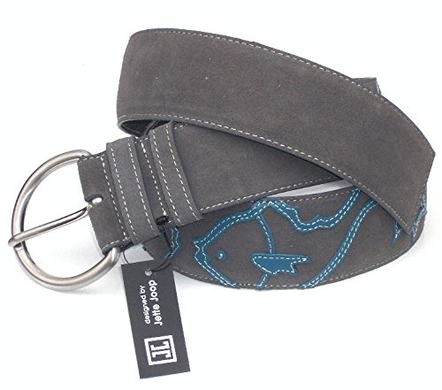Preisvergleich Produktbild JETTE JOOP Gürtel Koi - Grau / Petrol 85cm