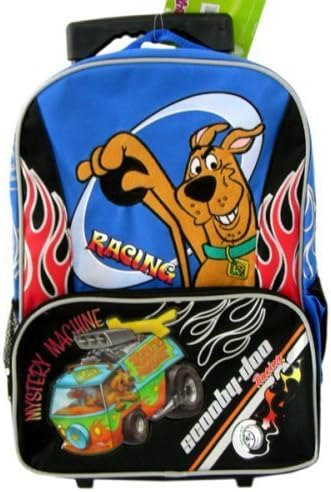 Scooby Doo ~ Racing in the Mystery Machine ~ Large Full Size Rolling Backpack with Wheels by Classy Joint