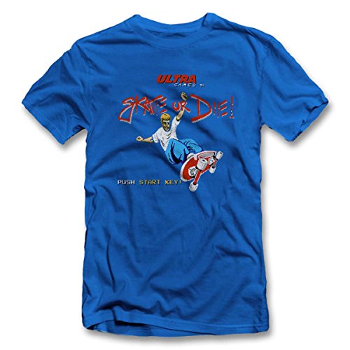shirtground Skate Or Die T-Shirt Royal-Blue L