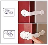 HomySnug Baby Sicherheit Sperren Kindersicherung multifunktionale Baby Sicherheitsschloss für Schubladen und Kleiderschrank – 10 stück - 6