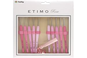 Tulip Etimo Rose Set de Ganchos de Croché con Mango Suave - 1 Pieza