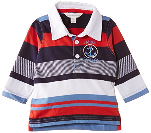 Pumpkin Patch Baby Boys 0-24M Stripe Polo Shirt, Navy (Eclipse), 0-3 Months