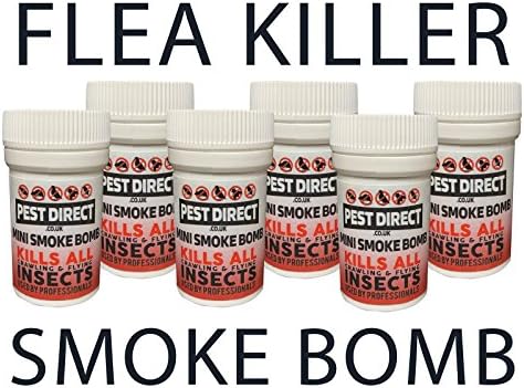 6 x Professional Strength Flea Insect Killer Smoke Bomb Fogger - Pet Dog Cat Fleas Home