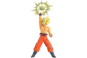 Banpresto Figura de Acción Goku IV (Goku Super Saiyan) de Dragon Ball Z – Serie GX Materia, 17cm; Pose Dinámica de Lucha; Alto Nivel de Detalle Coleccionable BP28922P.