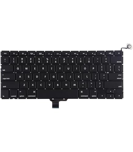 Apple MacBook Pro 2014年 USキーボード Padarsey New Replacement US Layout Backlit Keyboard Compatible for