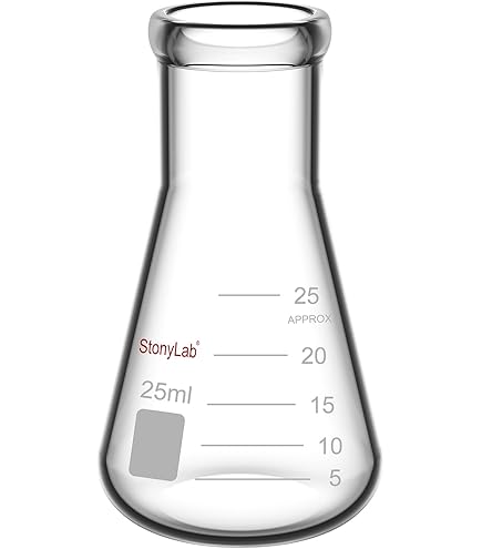 Maatkolven 250ml met slijpstuk 14/23 borosilicaat incl. PEHD stop | Maatkolven | Glazen