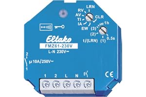 Eltako Funkaktor multifunktionell tidsrelä 230 V, potentialfri 10 A/250 V AC, glödlampor 2000 W, 1 st, FMZ61-230 V