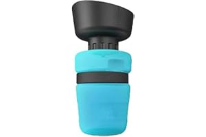 HENGSHITONG Dog Pet Water Bottle, Collapsible Dog Water Bottle, Dog Travel Water Bottle, Dog Water Dispenser, 18 OZ Pet Water Bottle Sports Squeeze Portable Cup Outdoor Cat and Dog Water Bottle Bowl 2 in 1
