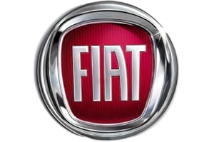 RICAMBIT Fregio Stemma Logo Rosso Compatibile Con Fiat 500 Punto Multipla Panda Croma Anteriore 95 mm NON ADATTO PER 500L
