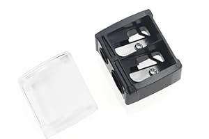 ILAMDEETEK Makeup Sharpener Anspitzer,Make-up Spitzer,Make-up Doppel-Spitzer,Augen-Make-up-Bleistiftspitzer, Lipliner-Eyeliner-Stift-Werkzeug,Kosmetik Bleistift Anspitzer