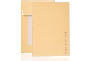 IEDAHCIT PACKAGING 5 X A6 C6 Board Back Manila Envelopes. Please Do Not Bend Written On Each Envelope. Size- 162mm x 114mm .Self Seal Secure Envelopes. 5 ENVELOPES