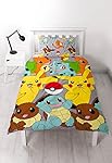 Pokemon 'Catch' Single Duvet Set - Repeat Pattern Design