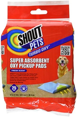 Shout for Pets Stains Super Absorbant Pickup Pads Fresh Scent