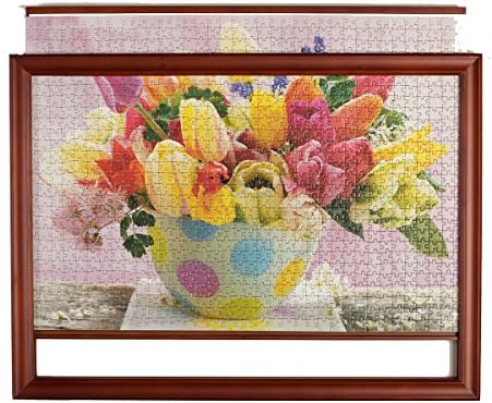 JIGFRAME DARK 1000 MEDIUM - Fits puzzles that are between 26.57 and 27.6 inches long and between 18.74 and 20.08 inches wide Fits puzzles that are between 675 and 701 millimetres long and between 476 and 510 millimetres wide
