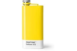 Copenhagen design Yellow Pantone Hip Flask 012 C, Acciaio Inossidabile
