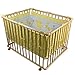 "Honey Bee" Baby Wooden Playpen with Mattress and Bumper-100x75cm