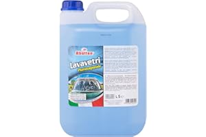 RHÜTTEN Rhutten, Liquido Lavavetri Auto Pluristagionale, Per Vaschette Lavavetri e Lavafari, Evita il Congelamento fino a Zero Gradi, 5L
