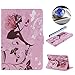 Produktbild Etche Glitzer Schutzhülle für Samsung Galaxy Tab S2 9.7 Hülle, Samsung Galaxy Tab S2 9.7 Hülle Bunt Muster,Samsung Galaxy Tab S2 9.7 Elegant Bling Kristall Shiny Glitzer glänzend Strass Diamond Blume Schmetterling Mädchen Engel Fee PU Leder Flip Case Tasche Innen Silikon TPU Hülle mit Standfunktion für Samsung Galaxy Tab S2 9.7 + 1x Glitzer Staub Stecker + 1x Blau Eingabestift(Engel Mädchen Flügel)