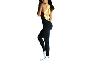 MINETOM Las Mujeres Elásticos Sports Cintura Deportivos Sin Mangas Pantalones Sin Espalda De Deporte Mosaico De Mono Fitness Yoga