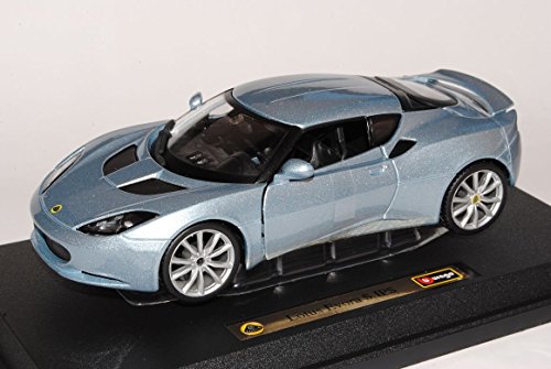 Lotus Evora S IPS Coupe Silber 1/24 Bburago Modell Auto mit oder ohne individiuellem Wunschkennzeichen