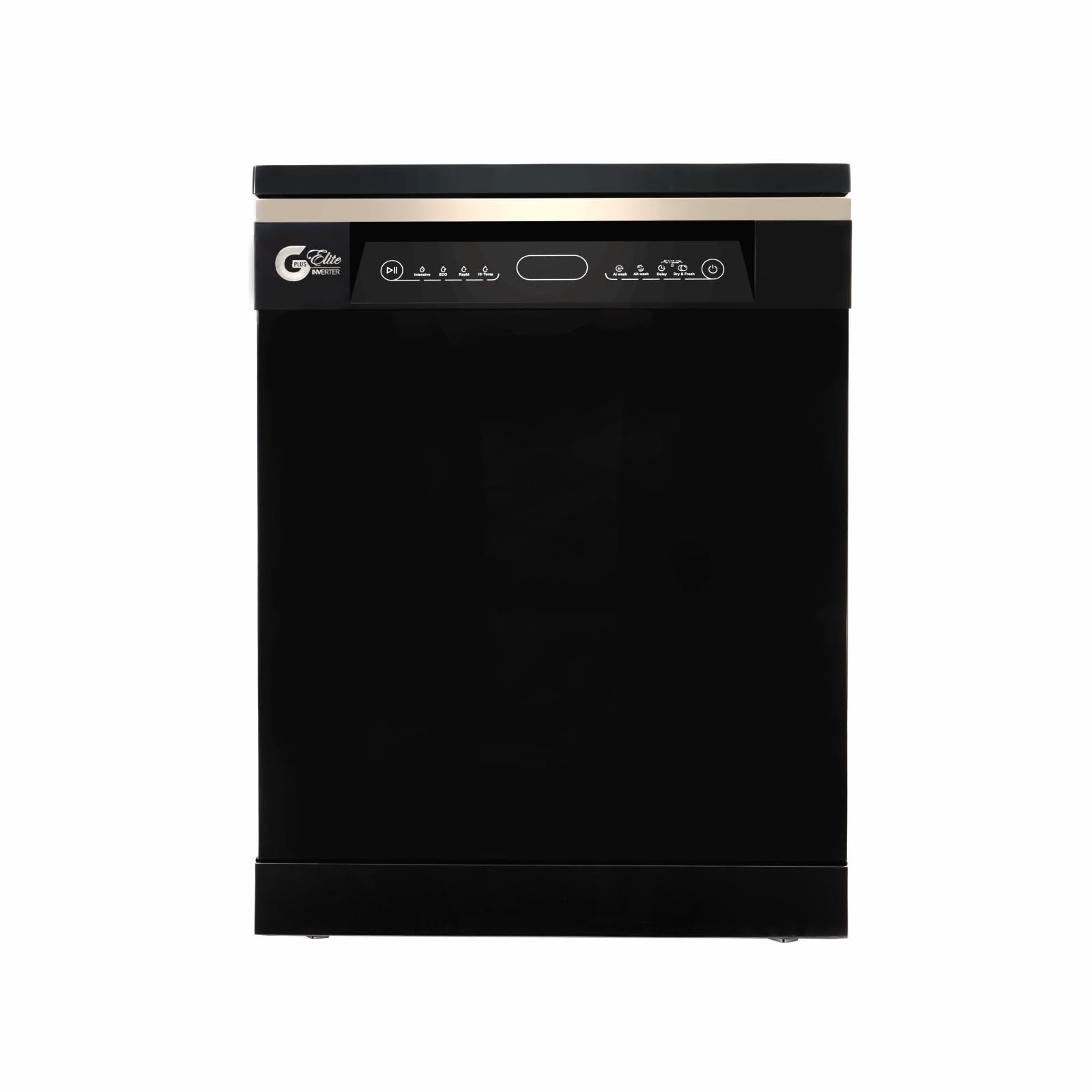 GPLUS 16 Place Settings Dishwasher | 360 degree Spray Arms (5 Jet Spray Showers) | 12L Water Consumption | Color-Black