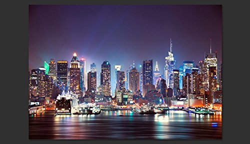 Fototapete New York 350×245 cm – VLIES TAPETE PREMIUM – PROFI QUALITÄT – Top moderne Wanddeko – Riesen Wandbild – Top Design Tapete – Neue exklusive Edition mit noch besser Druckauflösung – Deutsches Premium Vlies – Stadt City New York d-B-0034-a-b - 2