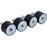Schwingungsdämpfer , 4 Stücke Absorber Gummimetallpuffer Halterungen Anti Vibration Silentblock für Auto Boot Spulen Schwarz 