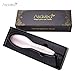 AsaVea Hair Straightener Brush - Fastest Heating, Auto Temperature Lock, Auto Shut Off, Patented Design, Backed By FCC+Bonus Hair stickers and cleaning brush (Rose Gold)