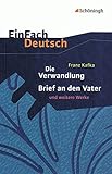 Image de EinFach Deutsch Textausgaben: Franz Kafka: Die Verwandlung, Brief an den Vater und weitere Werke: Gy