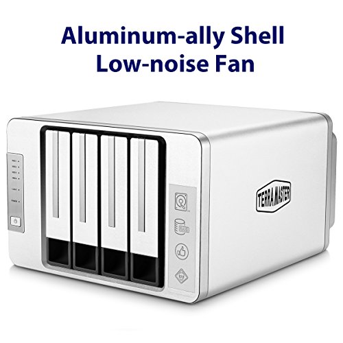 TerraMaster F4-220 NAS Server 4-Bay Intel Dual Core 2.41GHz 2GB RAM Network RAID Storage for Small/Medium Business (Diskless)