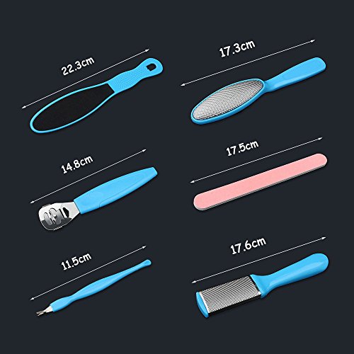 mobengo 8 in 1 Profi Pediküre Kit/Set Pediküre Fuß Raspel Fuß Datei und Hornhautentferner-seitige entfernen Set Best Foot Care - 6