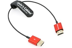 Alvin's Cables 8K Ultra-Thin Kabel HDMI 48Gbps High-Speed Kabel HDMI-2.1 dla Atomos Ninja-V 4K-60P 6K-Record, Z-CAM, dla Canon-C70, dla Sony A7S3|A9|A74 30cm|12inches