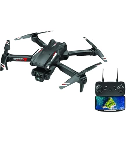 DEERC D70 Mini-drone met 1080p HD-camera voor kinderen en volwassenen, FPV quarcopter RC opvouwbaar, voor jongens en meisjes met headless modus, vlucht per tape, 360° flips, spraak- en