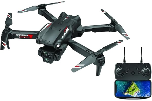 Flybotic – Drone Foldable Wifi – Drone Pliable avec Caméra et Retour Vidéo en Direct – Décollage & Atterrissage Automatiques – Vol Stationnaire – RC Débutant Enfant/Adolescent