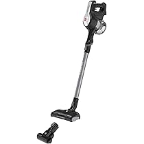 Hoover H-FREE 100 PETS Accustofzuiger, 2-in-1, mini-turbomondstuk voor dierenharen, tot 40 minuten looptijd, gemotoriseerd LED-vloermondstuk, zakloos, draadloos, model: HF122BPT, grijs/titanium