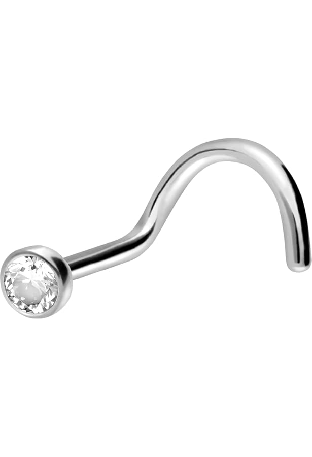 Lot De 4 Piercings De Nez En Acier Inoxydable Avec Zircon - 3