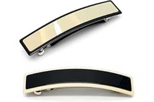 ‎CHINGDE Chingde Klassische haarspange, Rechteckige Haarspangen Automatische Haarspangen Haarnadeln Haarspangen Clips für Frauen Haarschmuck, (Schwarz und Weiß)